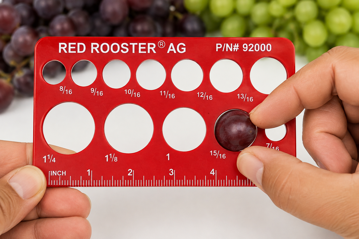 Red Rooster Grape Sizing Gauge-Plastic P/N 9200