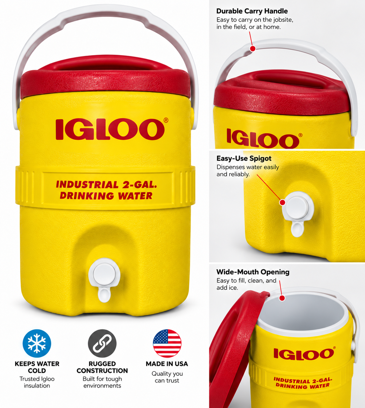 Igloo 421 400 Series Industrial Water Cooler - 2 Gallon