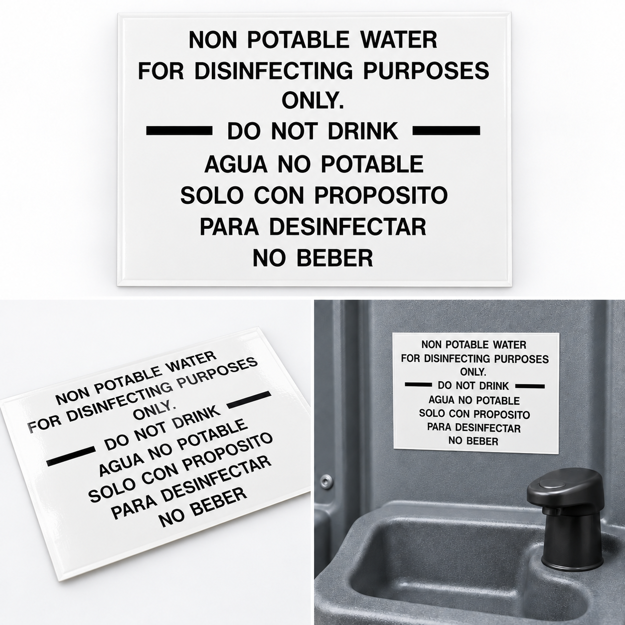 Non Potable Water / Agua No Potable Decal
