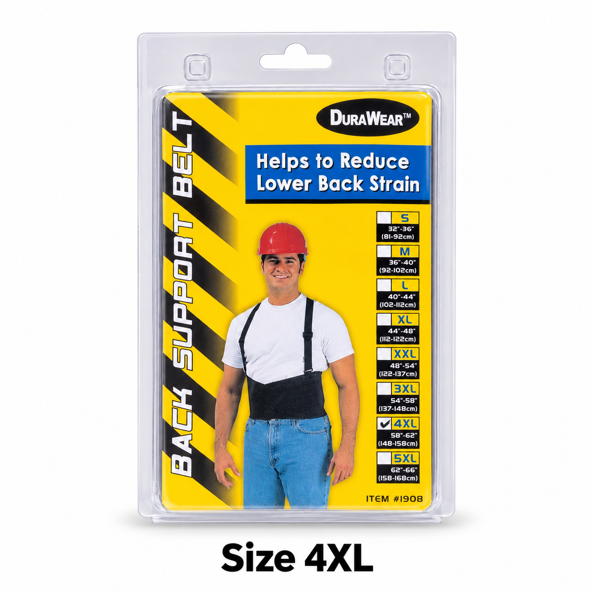 DuraWear back support belt size 4XL
