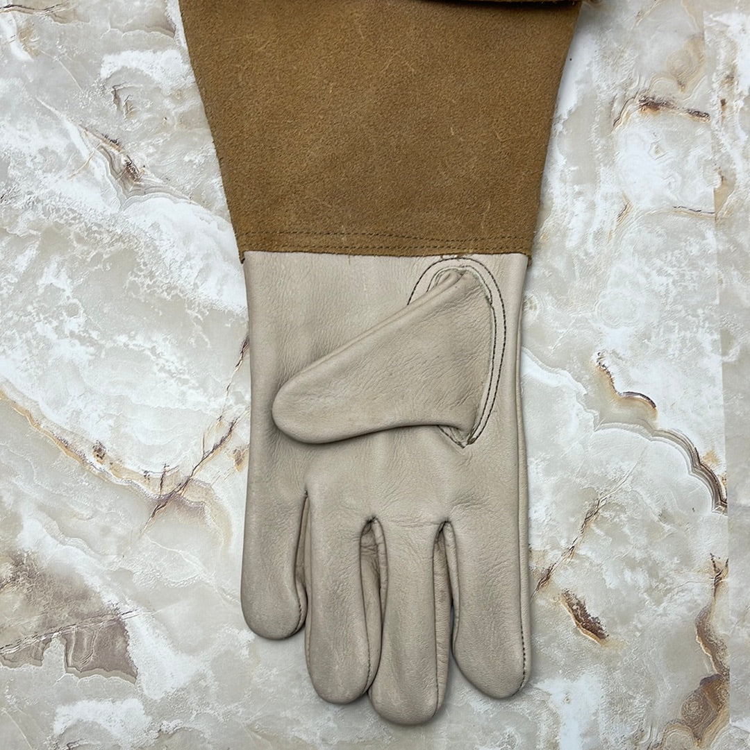 Lemon Cowhide Gloves Small