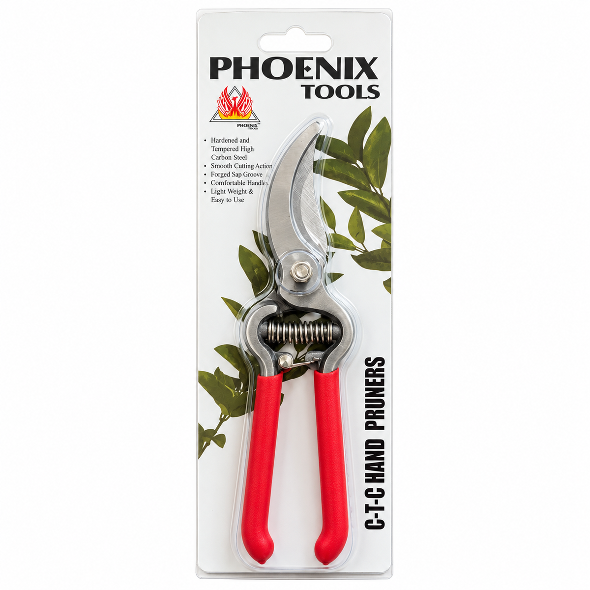 Phoenix Tools 40017 3/4'' Bypass Hand Pruner - Red Handles