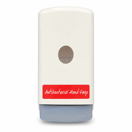 800/1100 mL Wall-Mount Antibacterial Hand Soap Dispenser - Manual Cartridge Dispenser