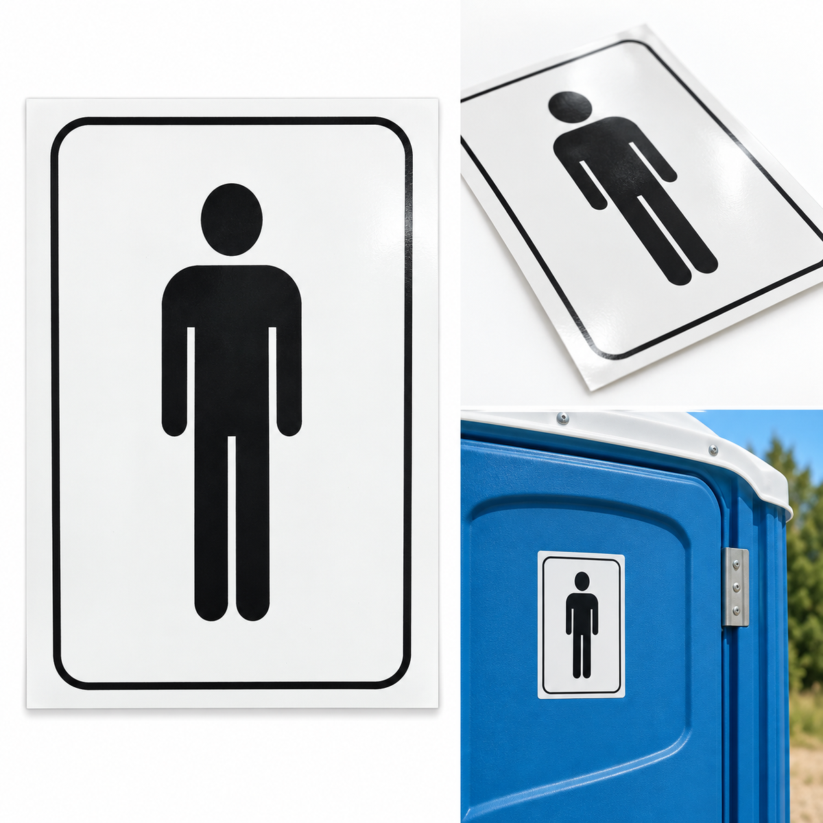 Men Restroom Symbol Decal