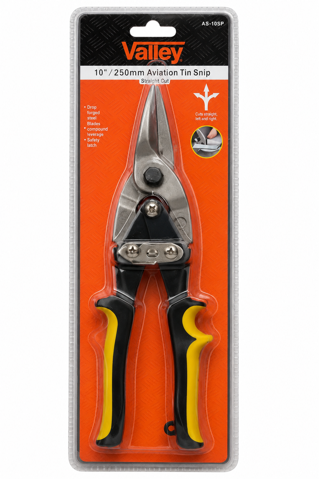 10'' Straight-Cut Aviation Tin Snips - Drop Forged Steel