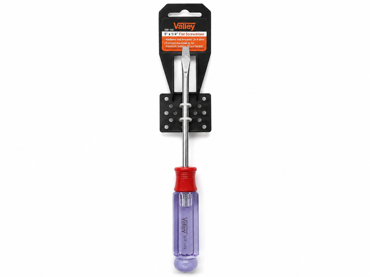5" x 1/4" Slotted Flat Head Screwdriver