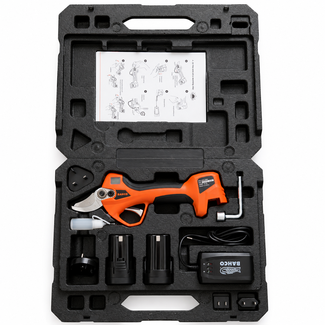 Bahco BCL20IB 16.8V cordless Electric Pruning Secateurs Kit