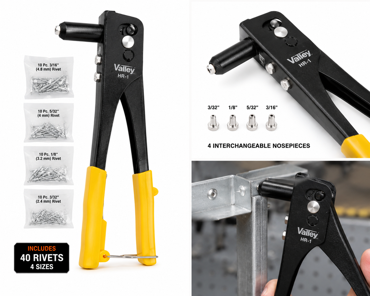 Heavy duty Hand Riveter with 40 Rivets