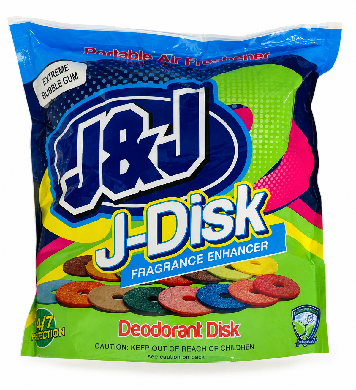 J-Disk Portable Toilet Air Freshener - Extreme Bubble Gum