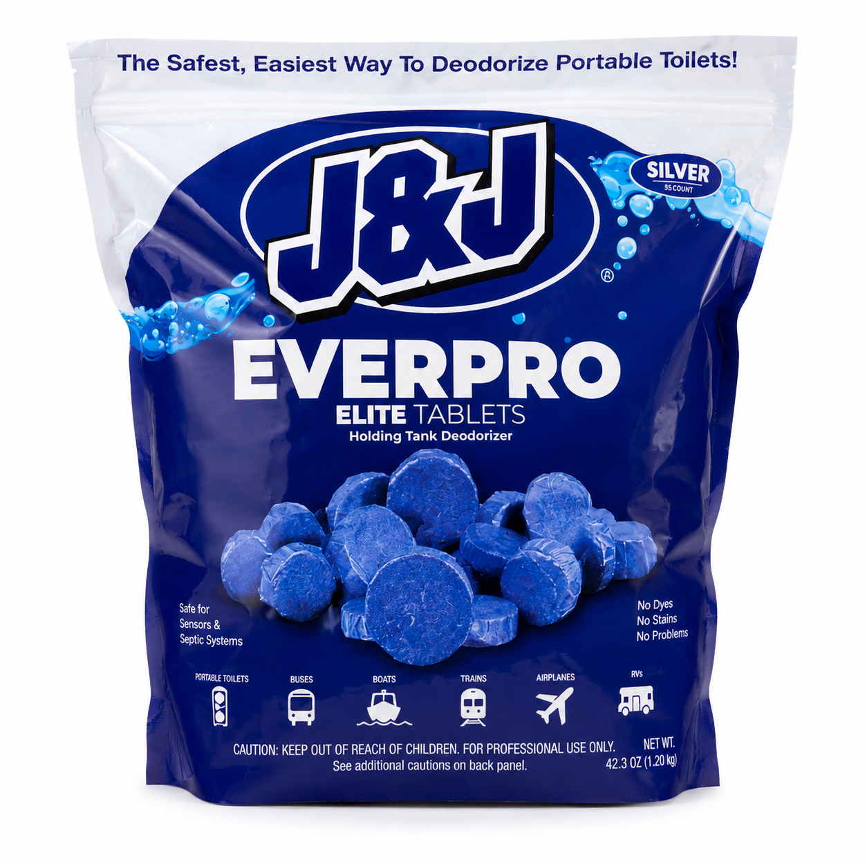 EverPro Silver Holding Tank Deodorant Tablets - 55 Count