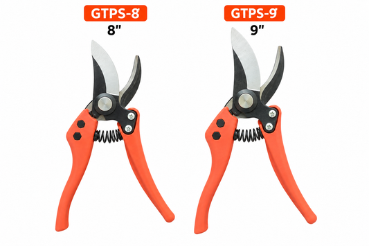 8'' & 9'' Pruning Shears - Bypass Garden Pruner