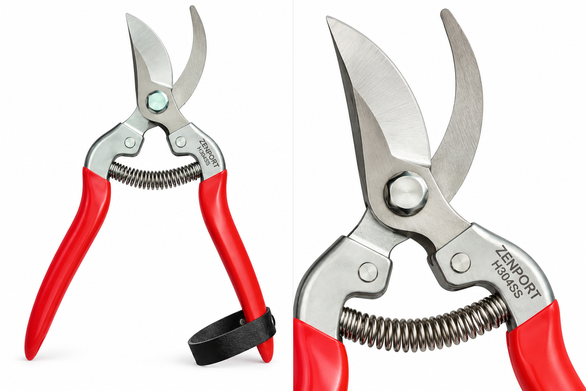 Zenport H304SS stainless steel pruning shears, second view