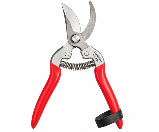 Zenport H304SS Stainless Steel Pruning Shears - Red Handle