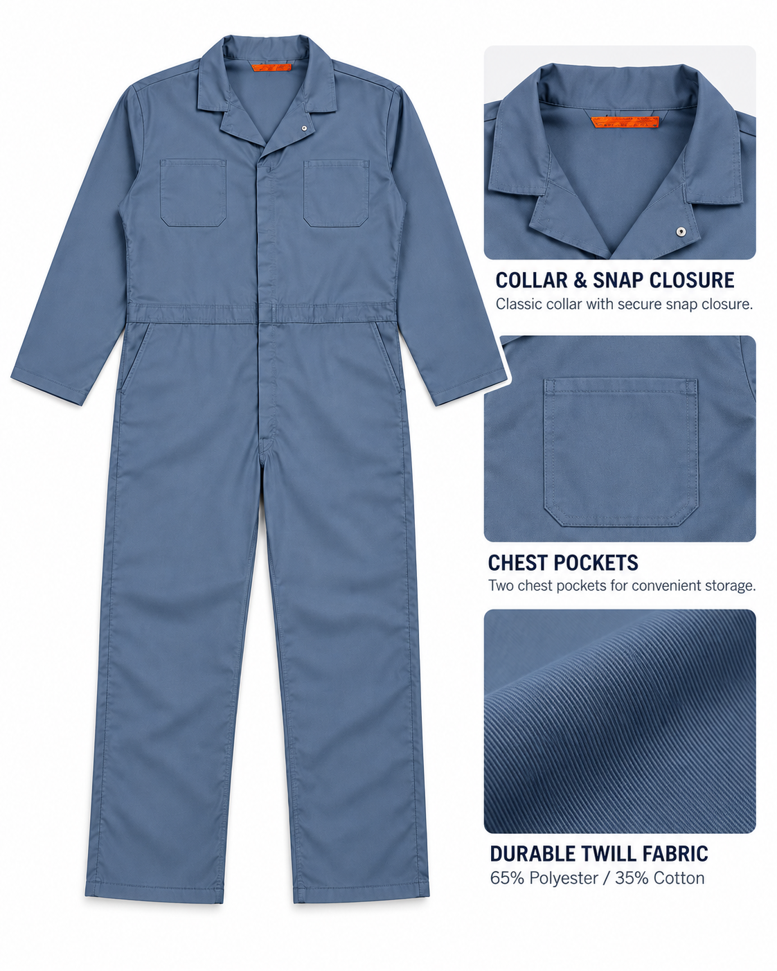 Red Kap CT10 Twill Action-Back Coverall