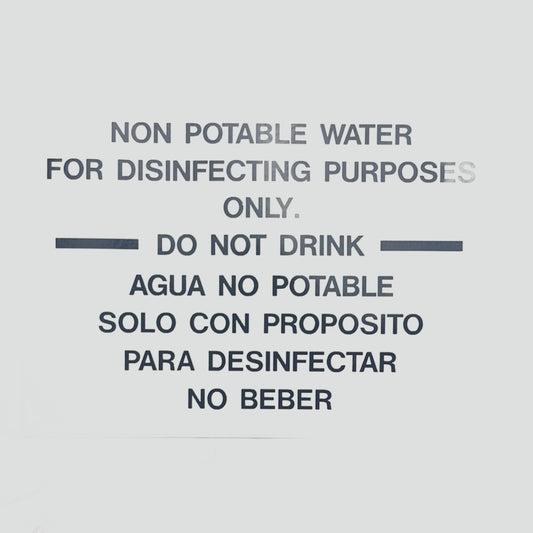 Non Potable Water Decal