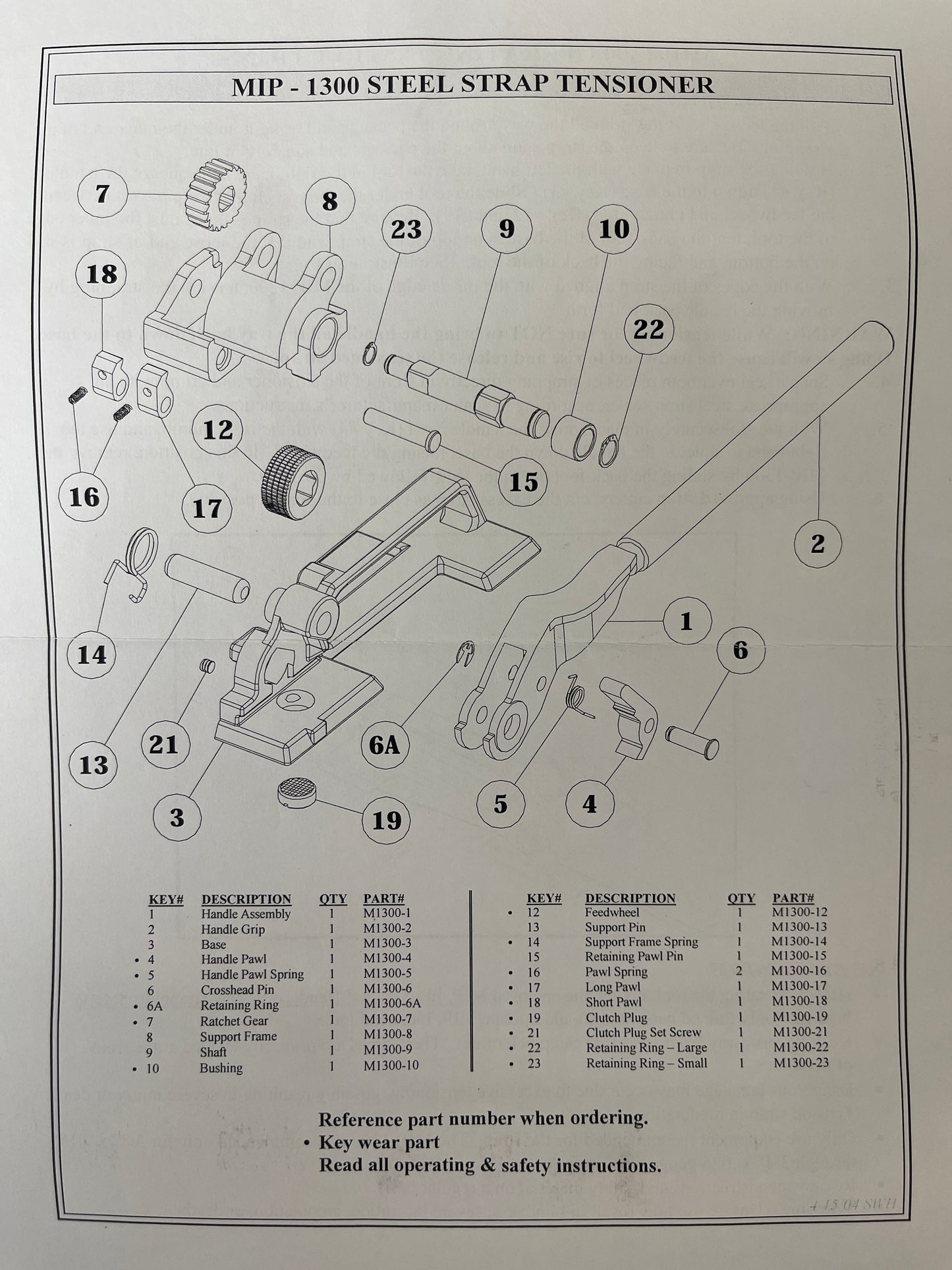 MIP1300 3/8-3/4in Steel Tensioner