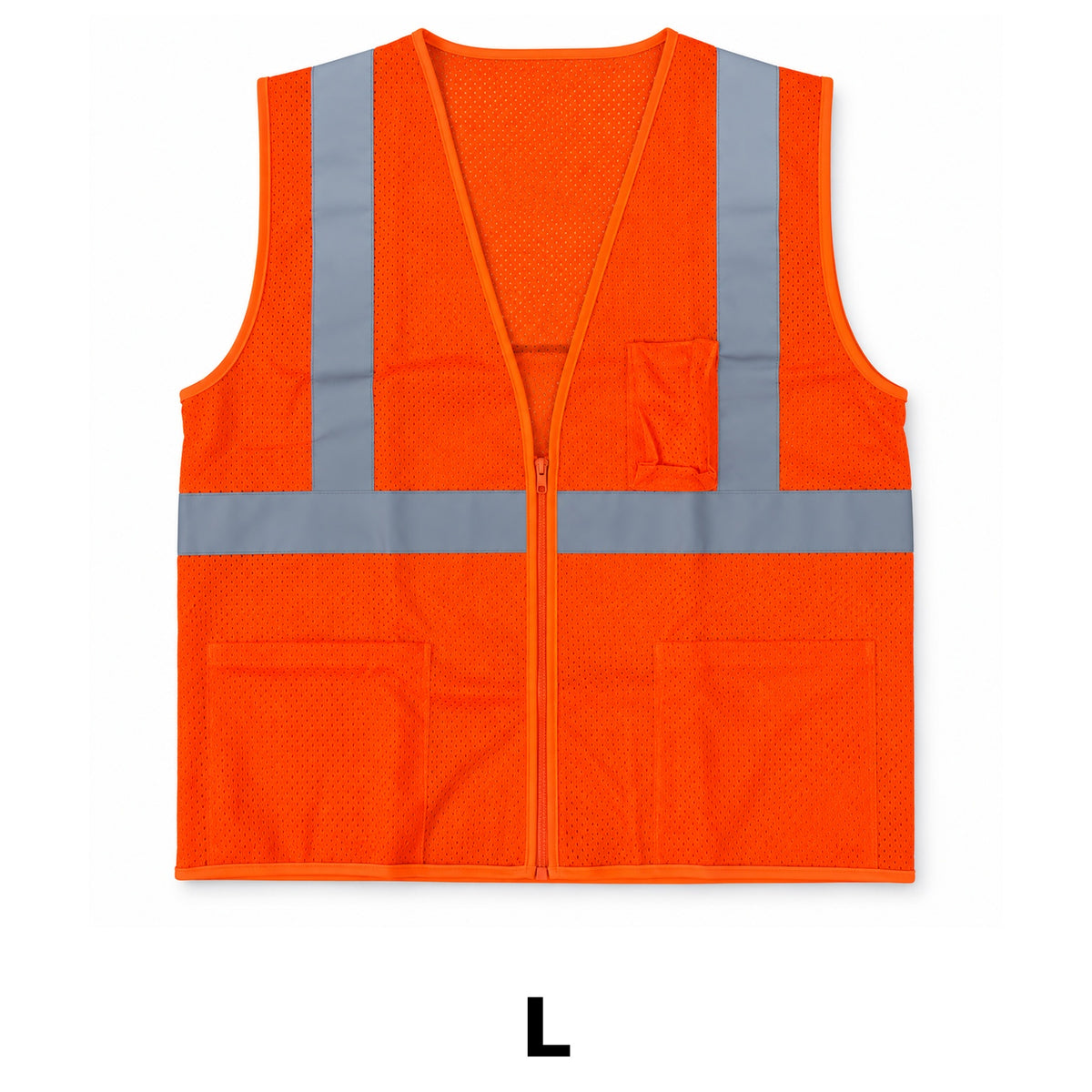 HiVizGard Orange Class 2 High-Visibility Mesh Safety Vest