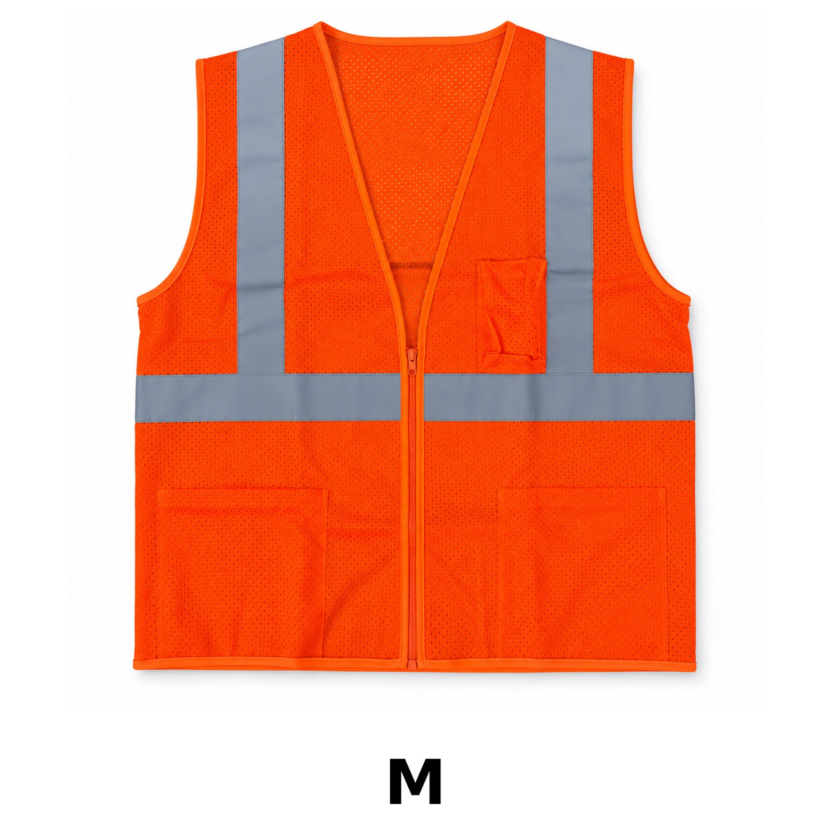 HiVizGard Orange Class 2 High-Visibility Mesh Safety Vest