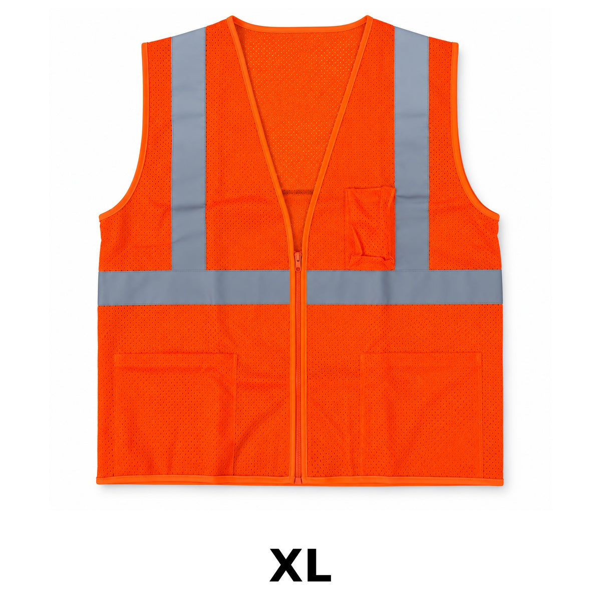 HiVizGard Orange Class 2 High-Visibility Mesh Safety Vest