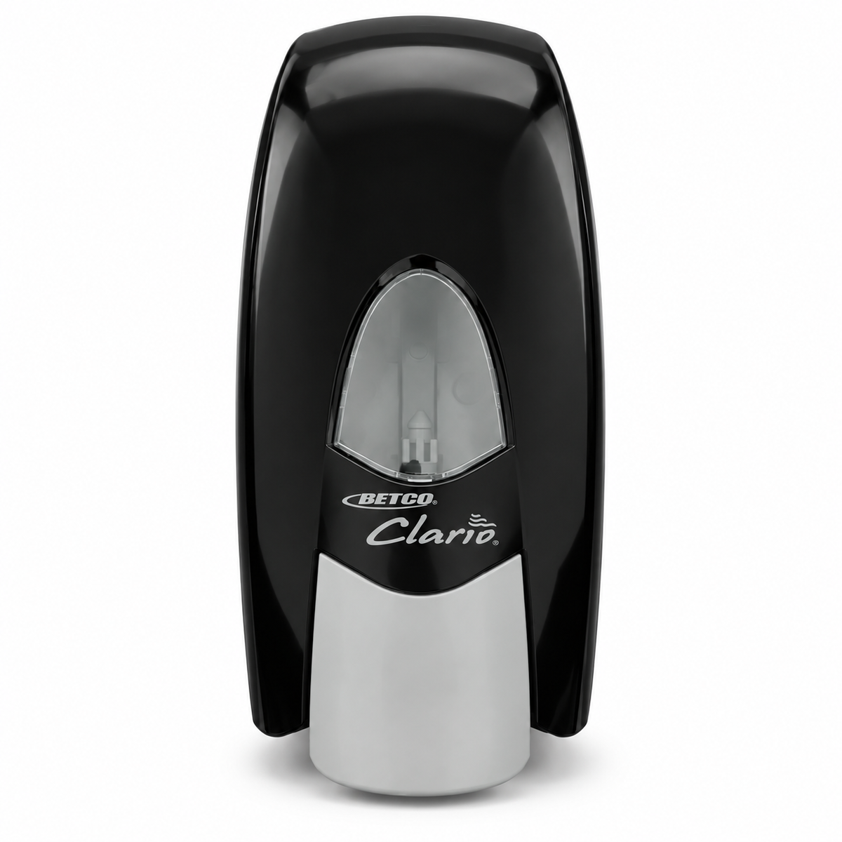 Betco Clario Manual Foam Soap Dispenser - Black Wall-Mount 1000 mL