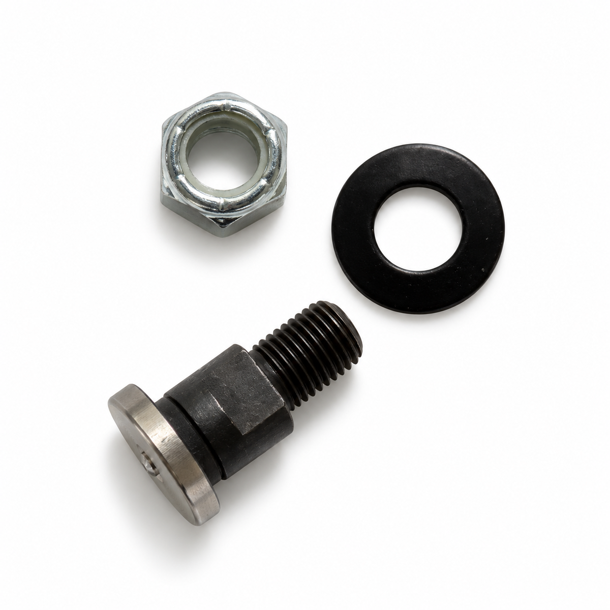 Barnel B3 center bolt with oiler, nut and spring washer outside packaging
