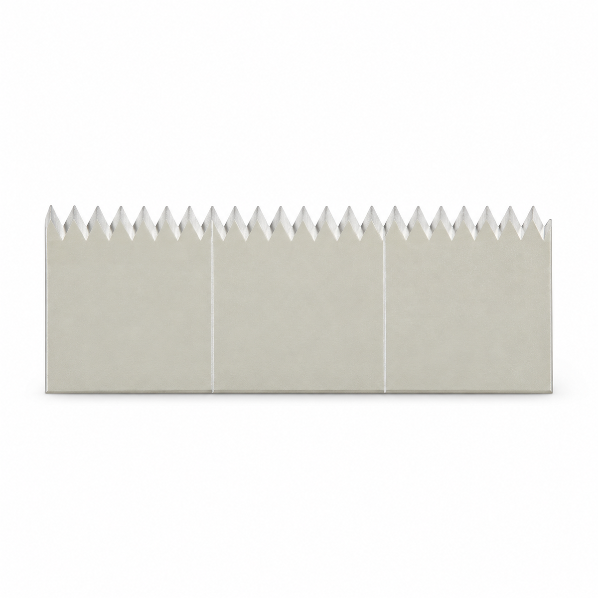 B.JA tape binder replacement blades with serrated cutting edge on white background