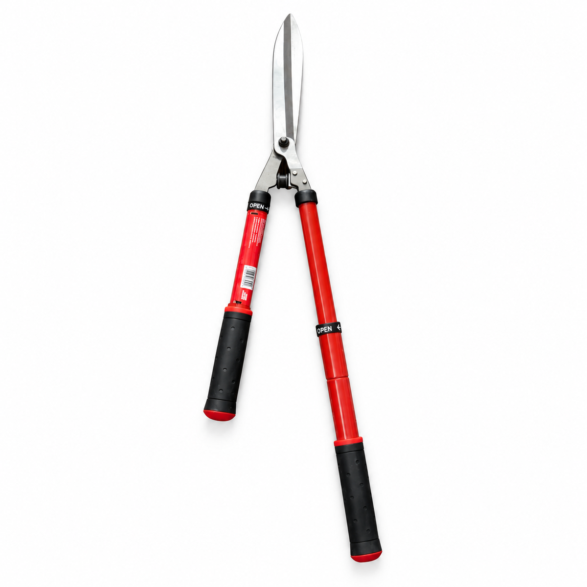 Corona HS 3950 hedge shears rear view showing one telescopic handle extended on white background