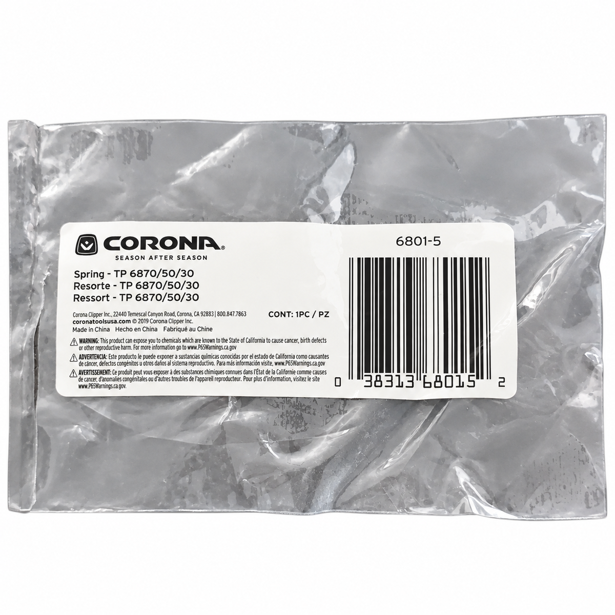 Corona 6801-5 Replacement Spring for TP 6870/50/30 Tree Pruners — coronaspring1 on white background