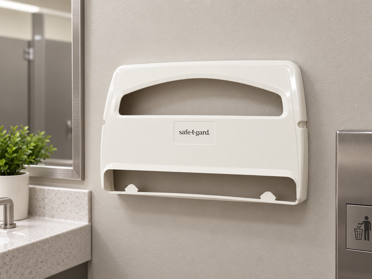 Georgia-Pacific 57710 Safe-T-Gard 1/2-Fold Toilet Seat Cover dispenser - White