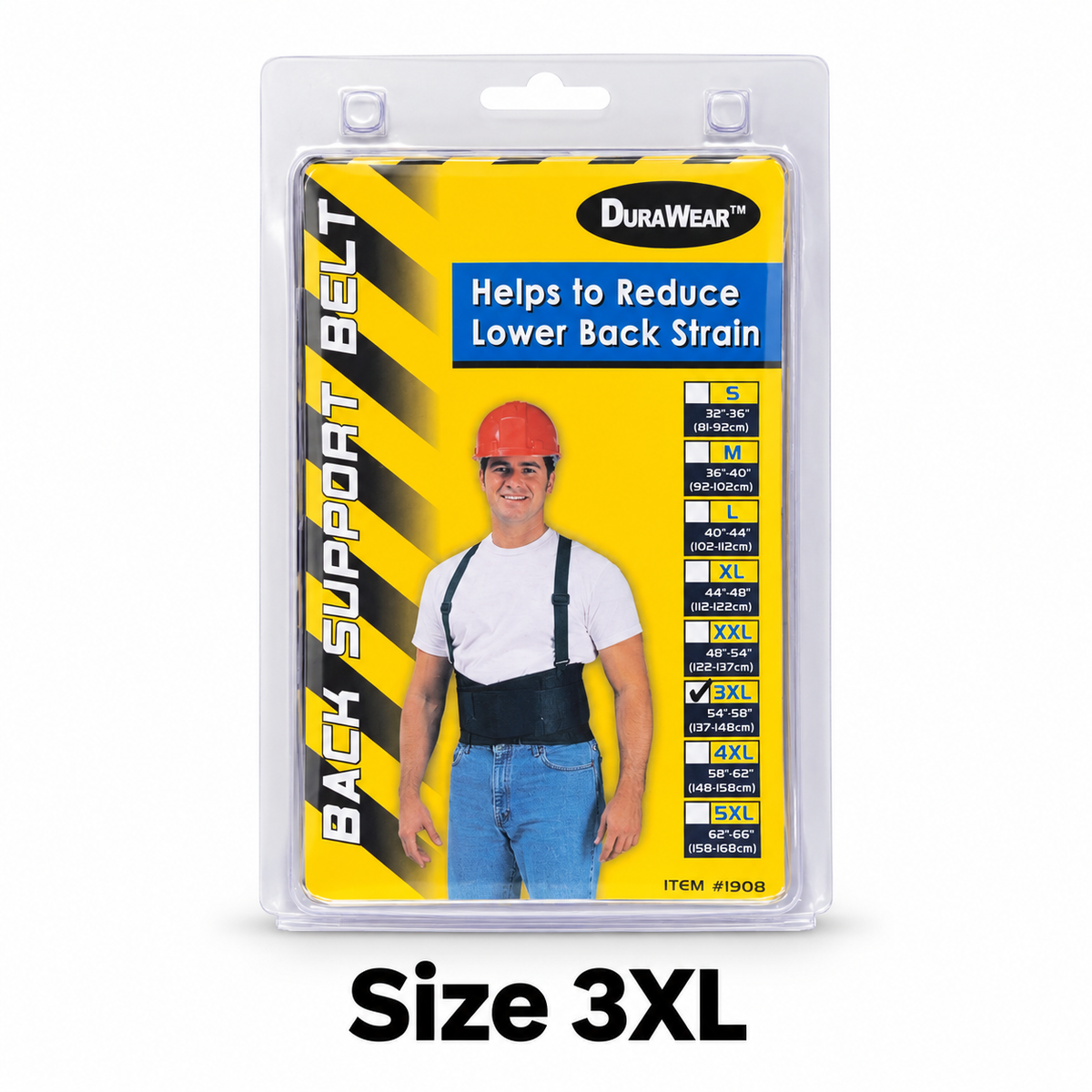 DuraWear back support belt size 3XL