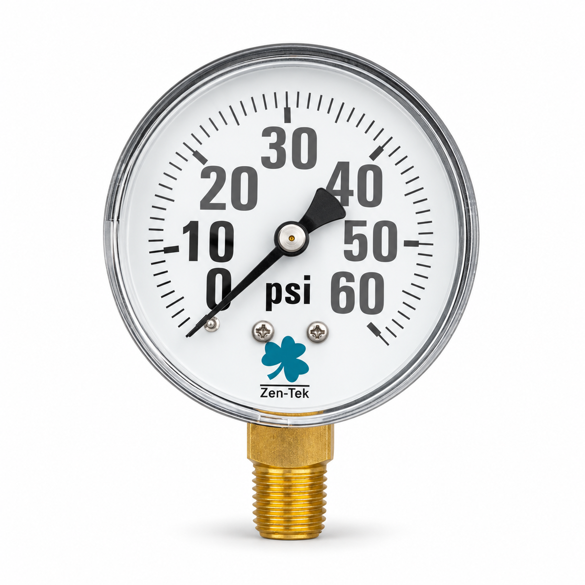 Zenport DPG60 Dry Air Pressure Gauge – 0–60 PSI, 2.5 in, 1/4 in NPT — view 1