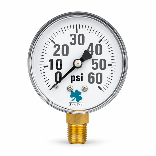 Zenport DPG60 Dry Air Pressure Gauge – 0–60 PSI, 2.5 in, 1/4 in NPT — view 1