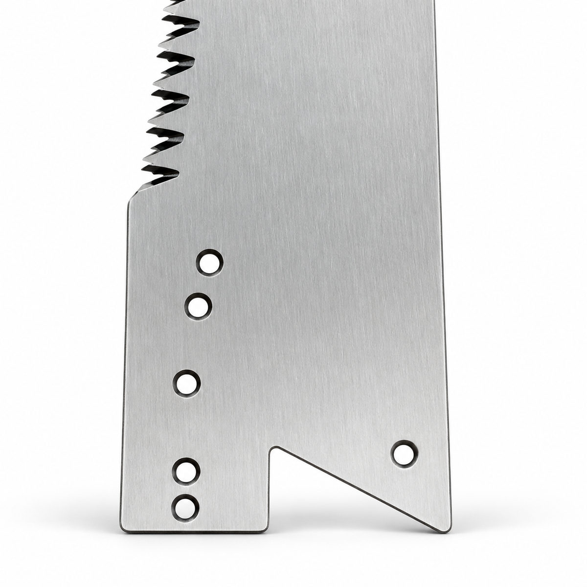 Fanno FI-500B blade mounting holes and notch detail