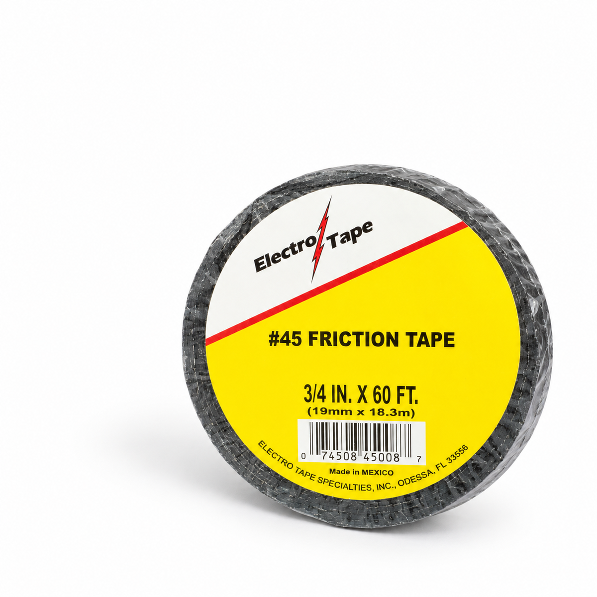 Electro Tape number45 friction tape on white background