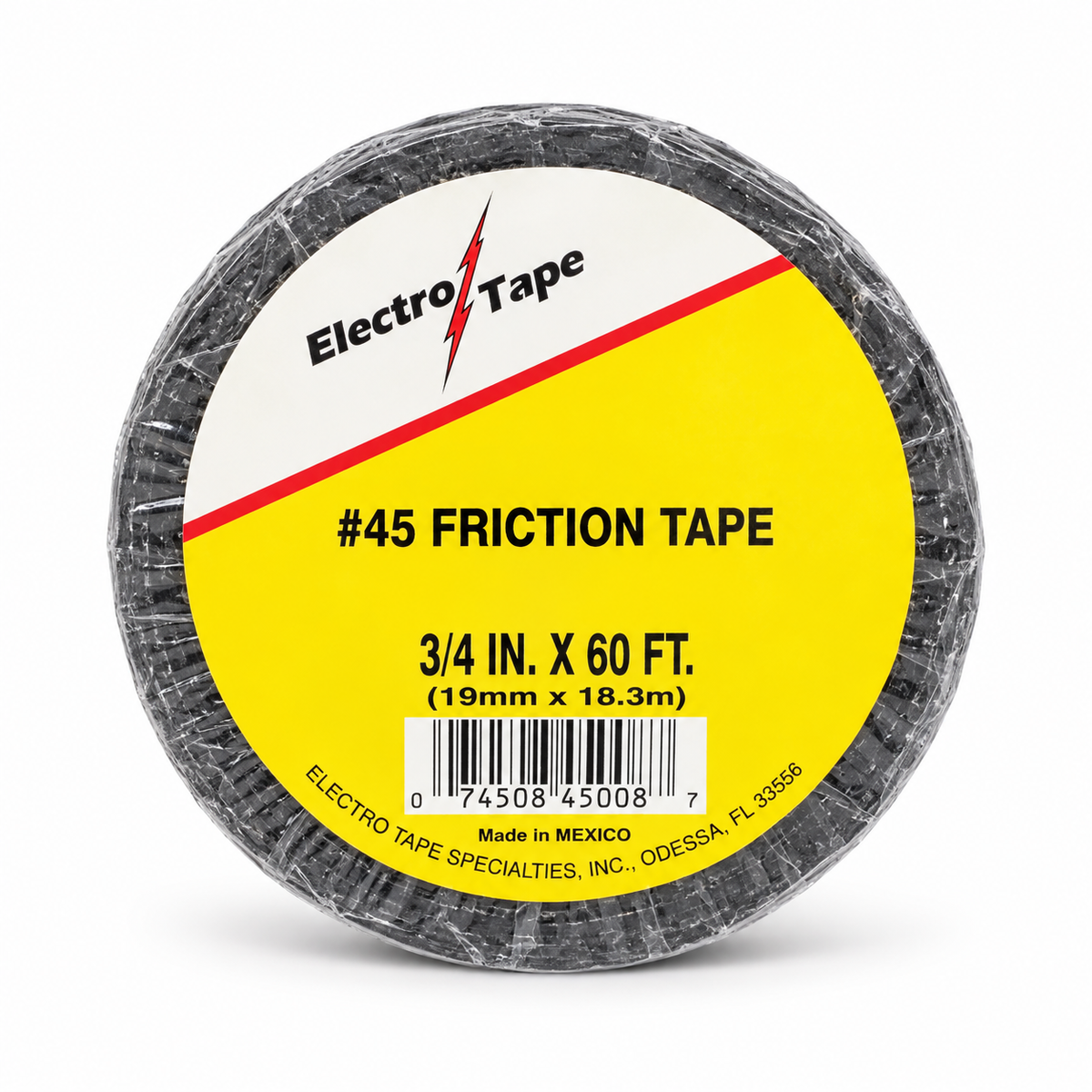 Electro Tape number45 black friction tape3/4inch by60feet in original packaging