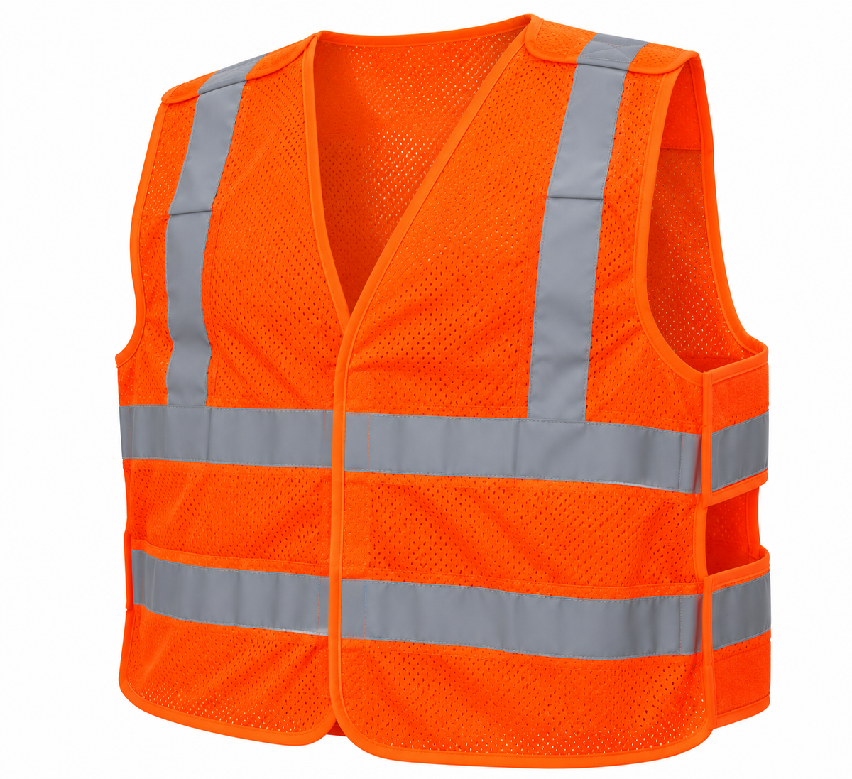 HiVizGard C16005F orange breakaway safety vest angle view on white background