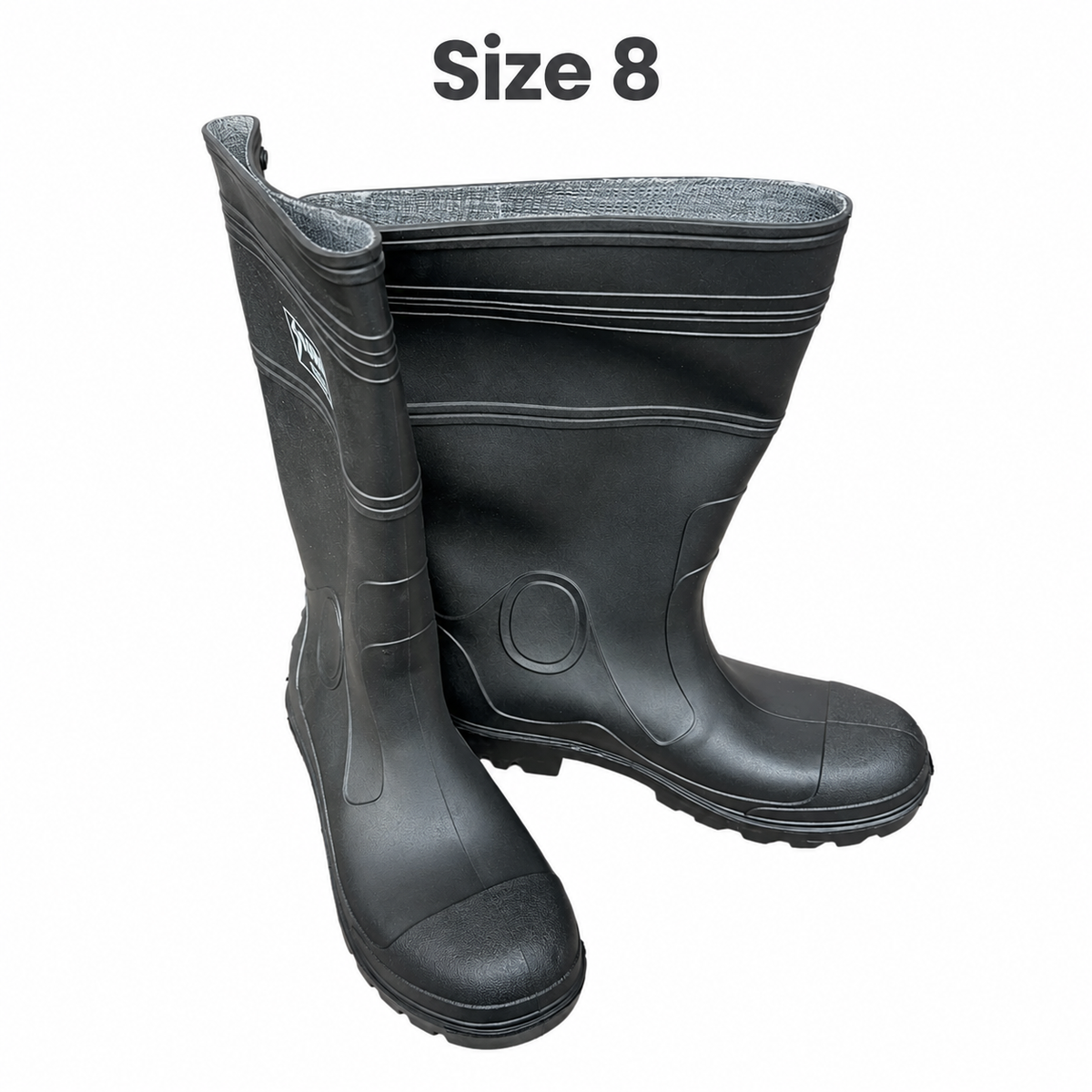Johnson Wilshire 822 black PVC work boots size 8