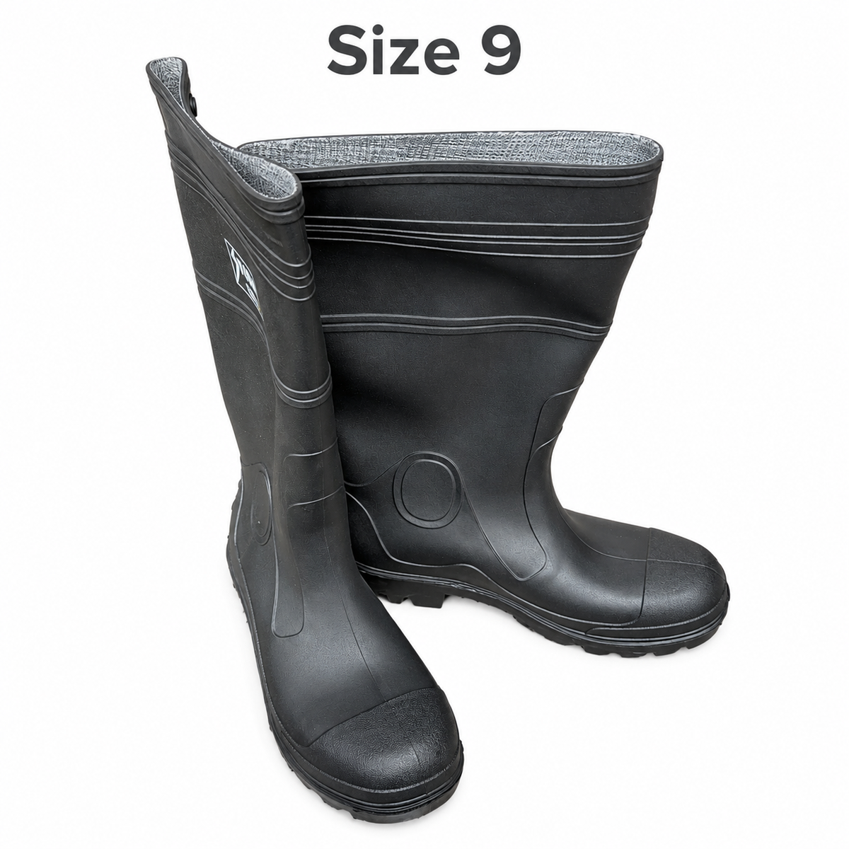 Johnson Wilshire 822 black PVC work boots size 9