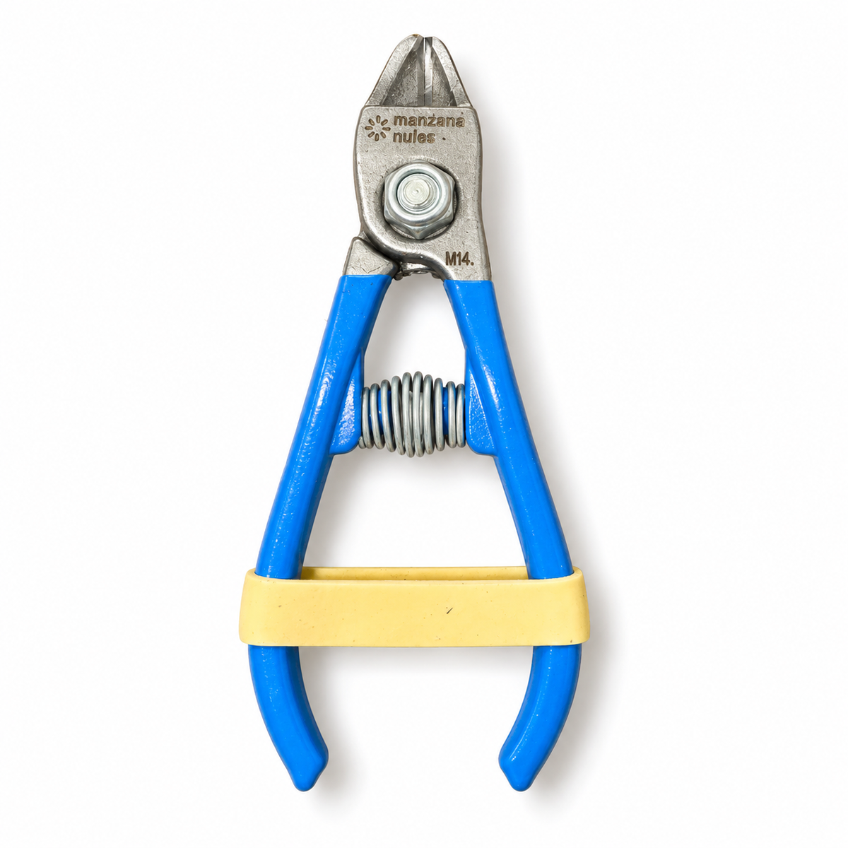 Manzana Nules M14-AM citrus harvesting shears front view on white background