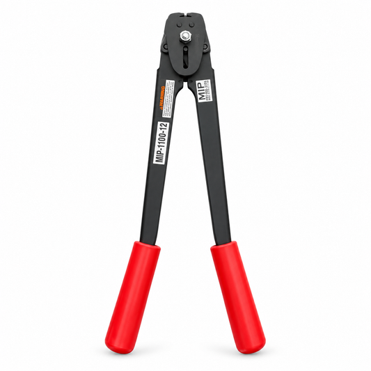 MIP-1100-12 red grip long handle steel strapping sealer - primary product photo