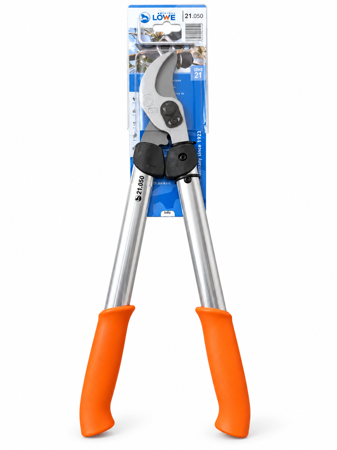 Original LÖWE 21.050 professional bypass lopper in original packaging against a white background