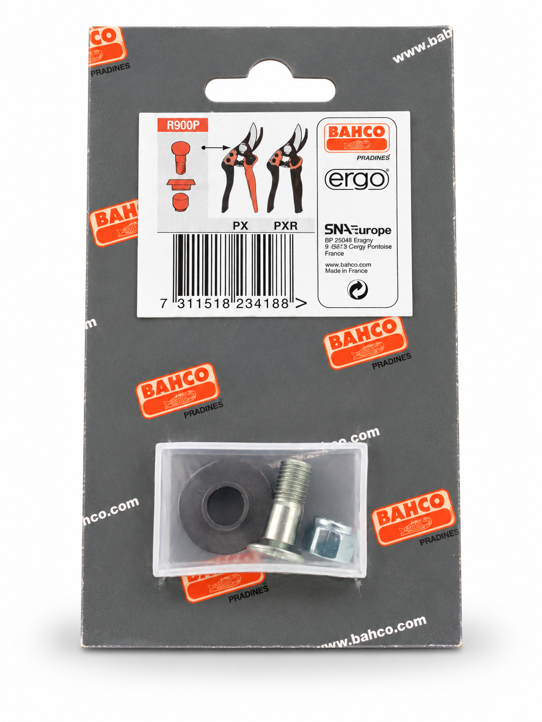 Bahco R900P Replacement Center Bolt Kit for PX / PXR ERGO Secateurs — packaging or alternate view