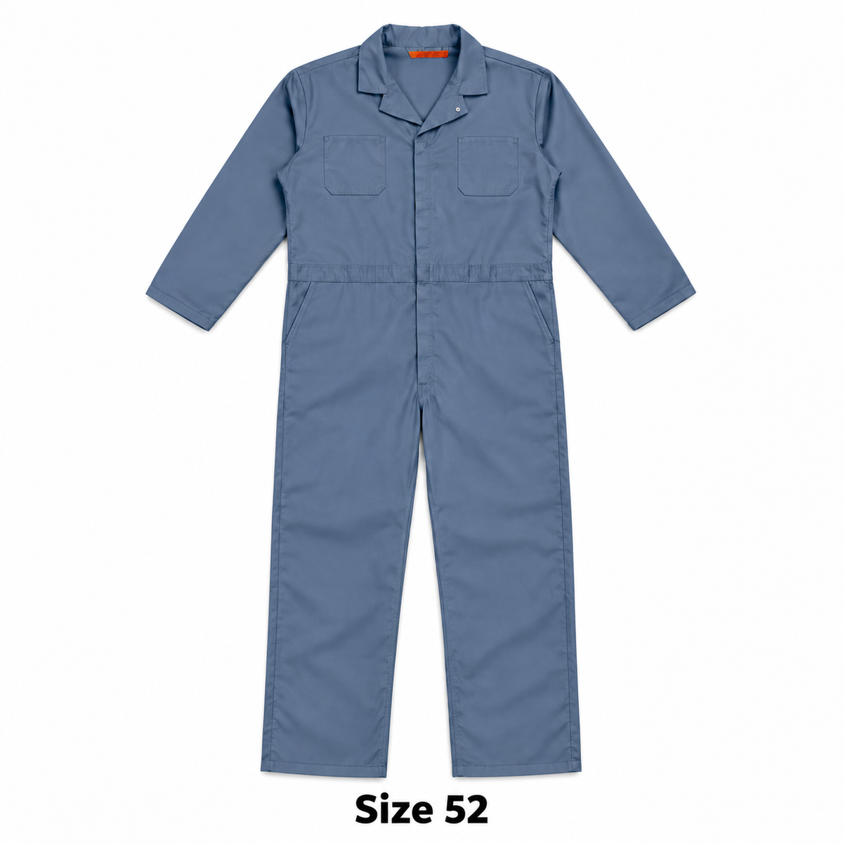 Red Kap CT10 blue-gray coverall with Size 52 caption on white background