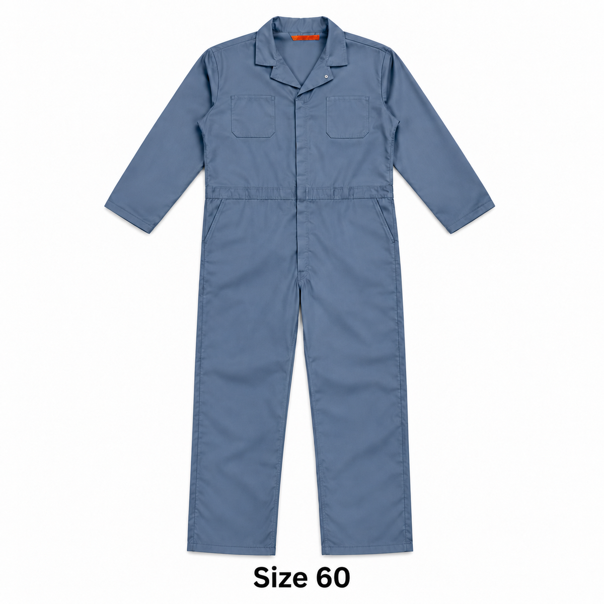 Red Kap CT10 blue-gray coverall with Size 60 caption on white background