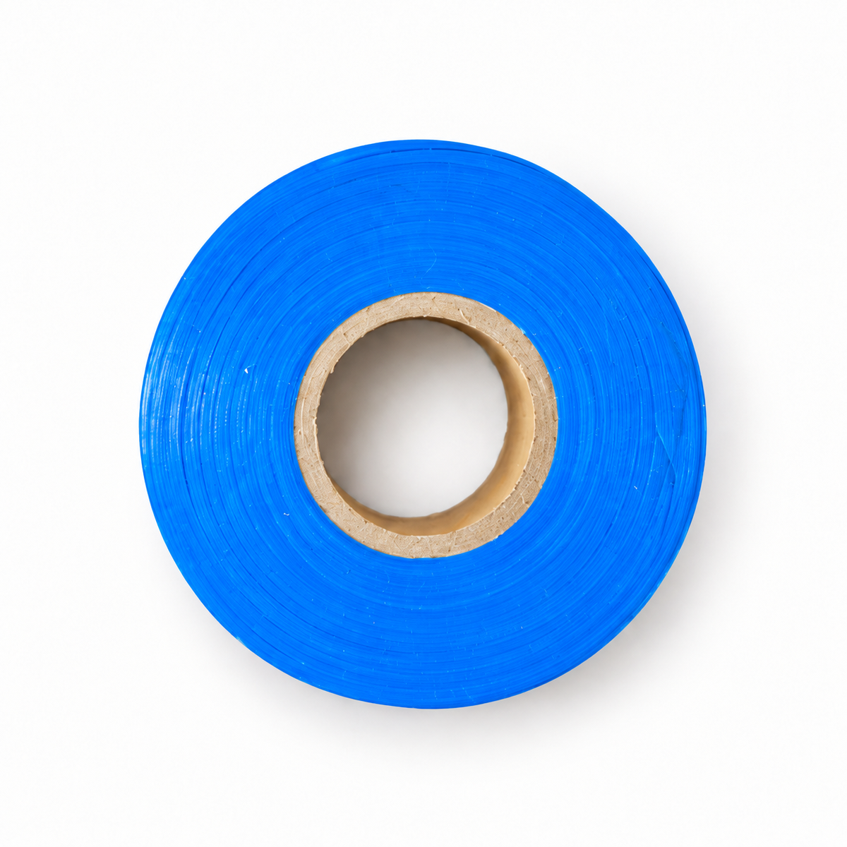 Blue vinyl flagging tape roll, 1 inch by 300 feet