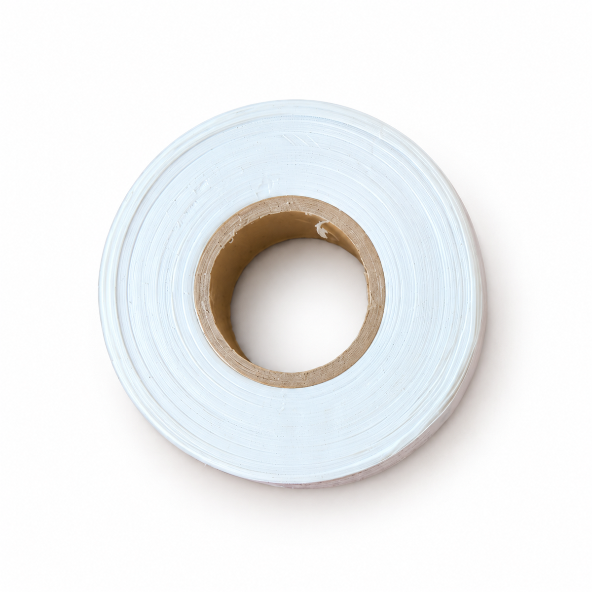 White vinyl flagging tape roll, 1 inch by 300 feet