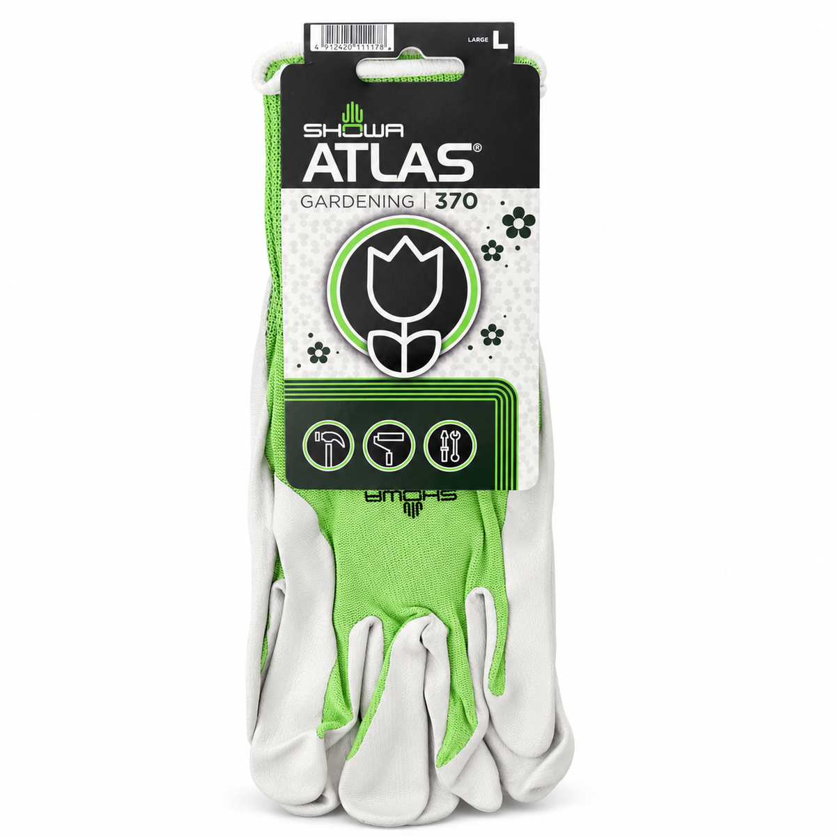 SHOWA Atlas 370 gardening gloves - Large / Green