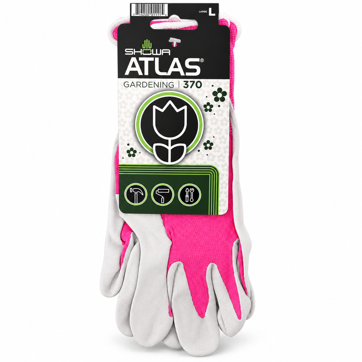 SHOWA Atlas 370 gardening gloves - Large / Pink