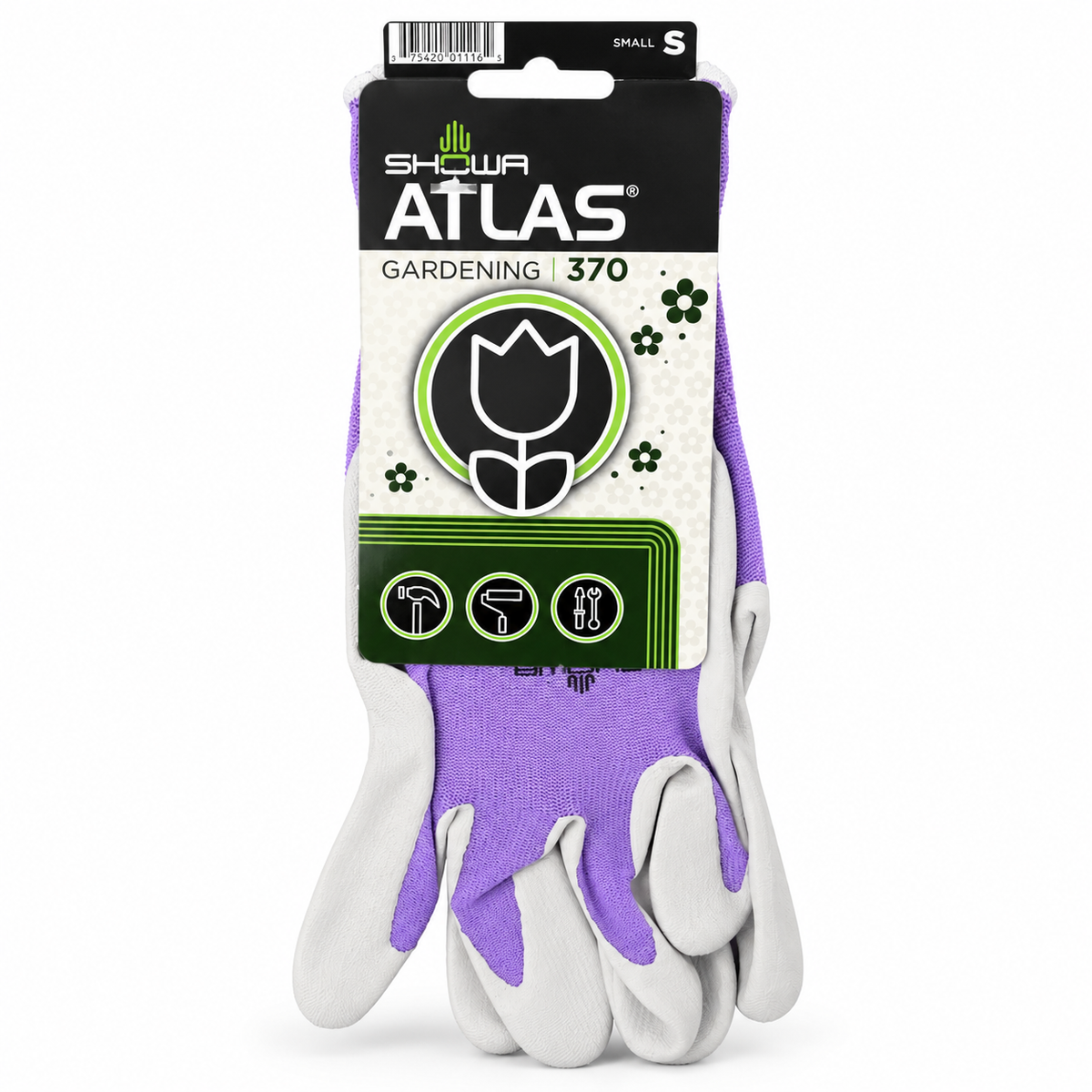 SHOWA Atlas 370 gardening gloves - Small / Purple