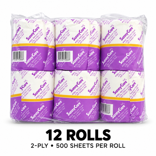 SunnyCare 5602 12-roll toilet paper pack, front view